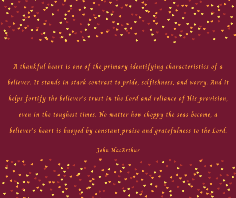 A Thankful Heart…